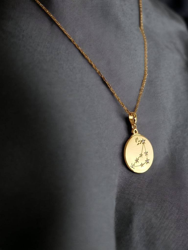 Gold Zodiac Capricorn Constellation Necklace