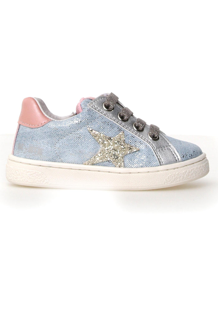 CANVAS LUREX/METALLIC JEANS-SILVER-PINK