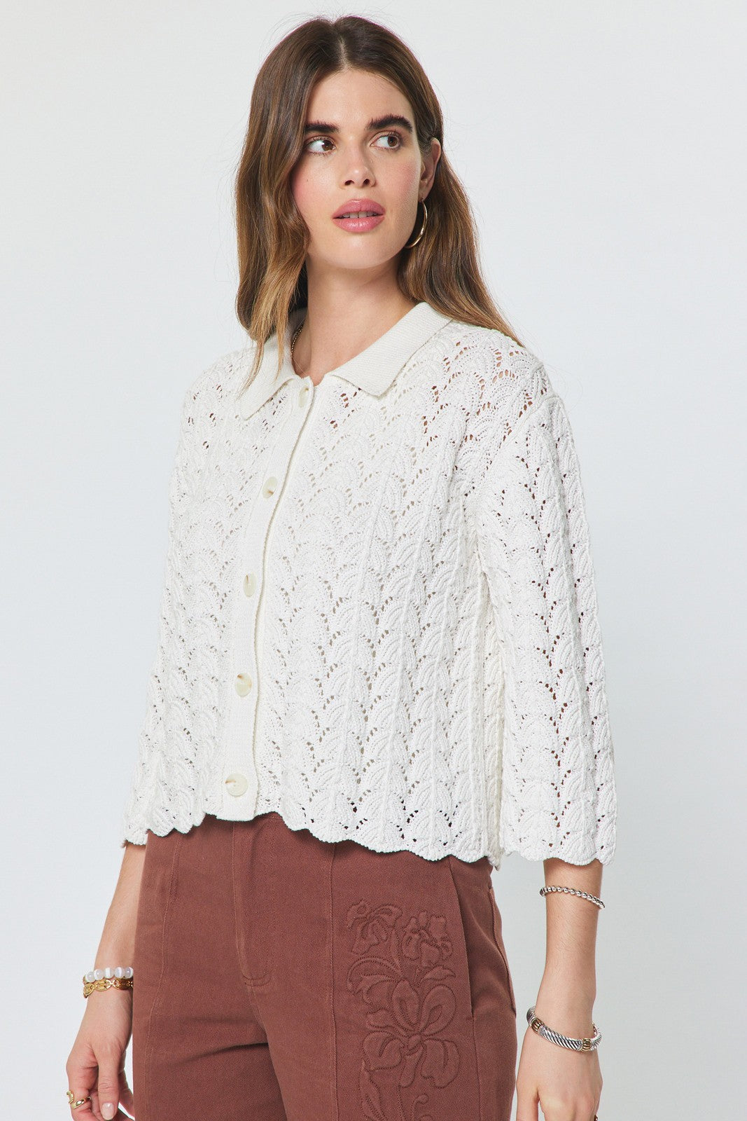 Current Air | Samantha Open Knit Cardigan | Sweetest Stitch Boutique