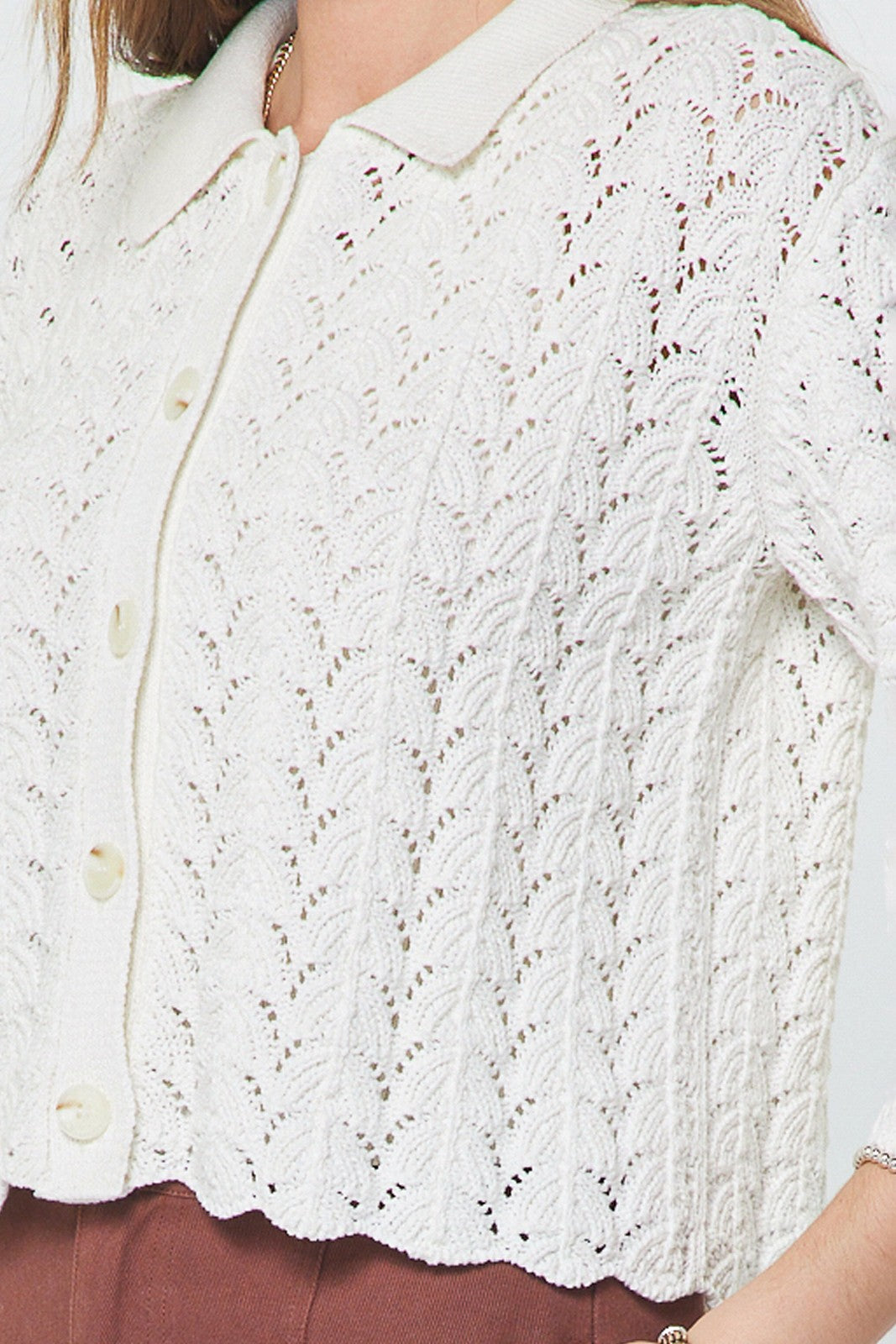 Current Air | Samantha Open Knit Cardigan | Sweetest Stitch Boutique