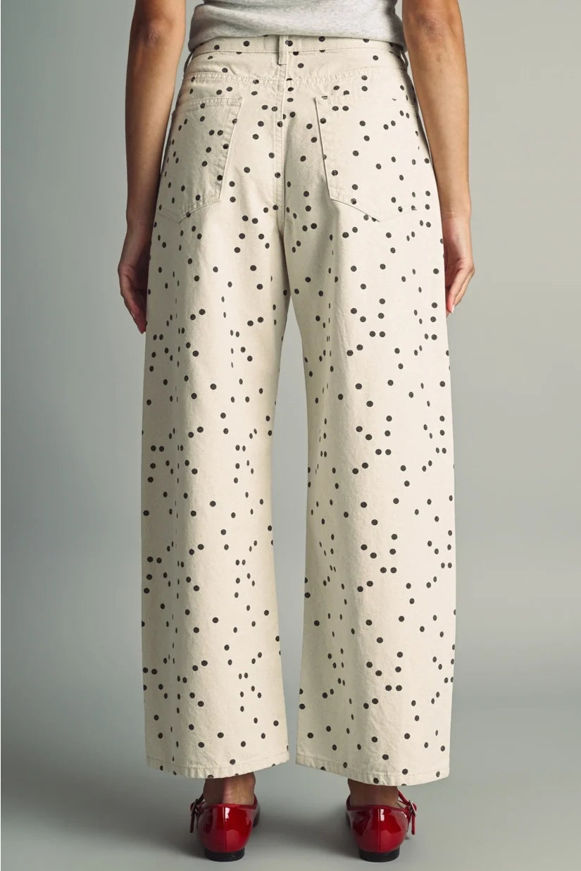Miou Muse | Robyn Polka Dot Barrel Pants | Sweetest Stitch Boutique