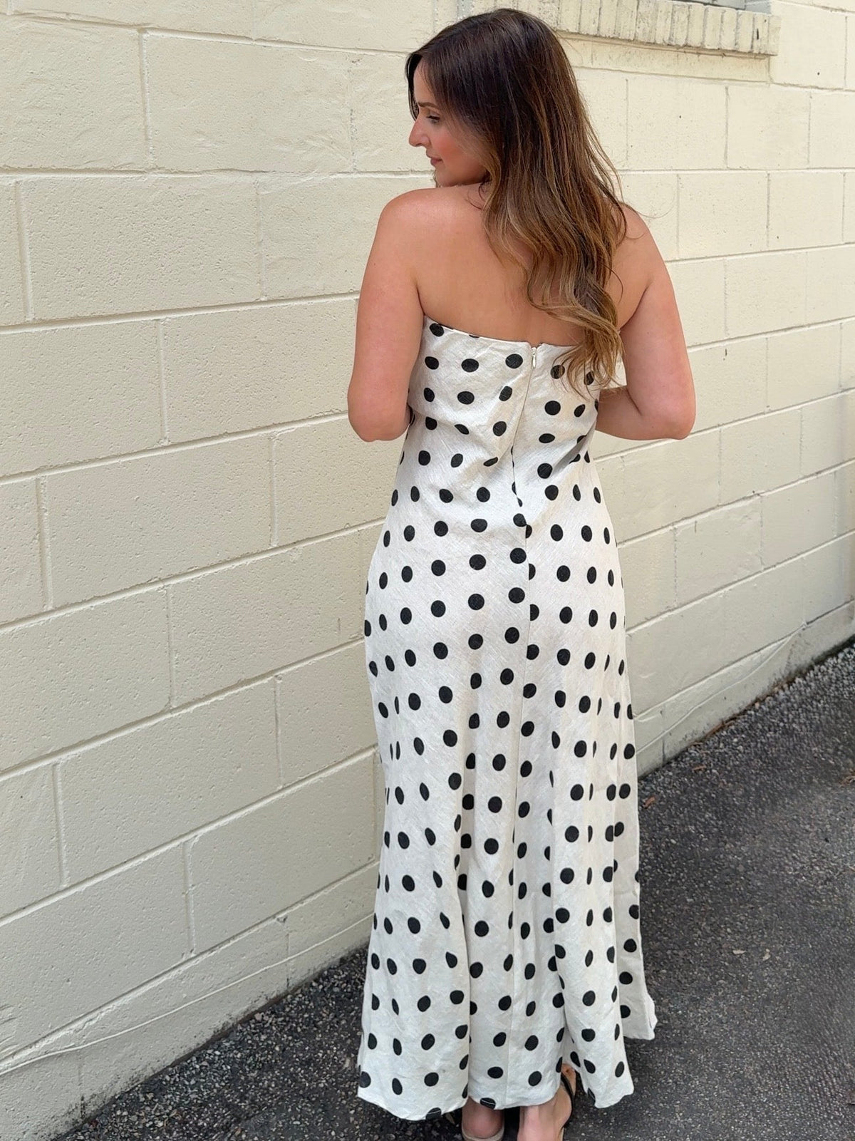 Olivaceous | Camila Polka Dot Midi Dress | Sweetest Stitch Boutique