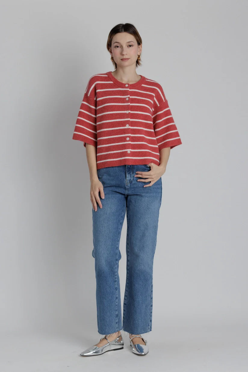 Aureum | Audrey Striped Knit Cardigan | Sweetest Stitch Boutique RVA