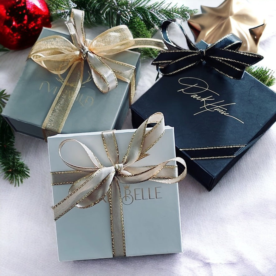 Assorted gift boxes with pretty ribbon