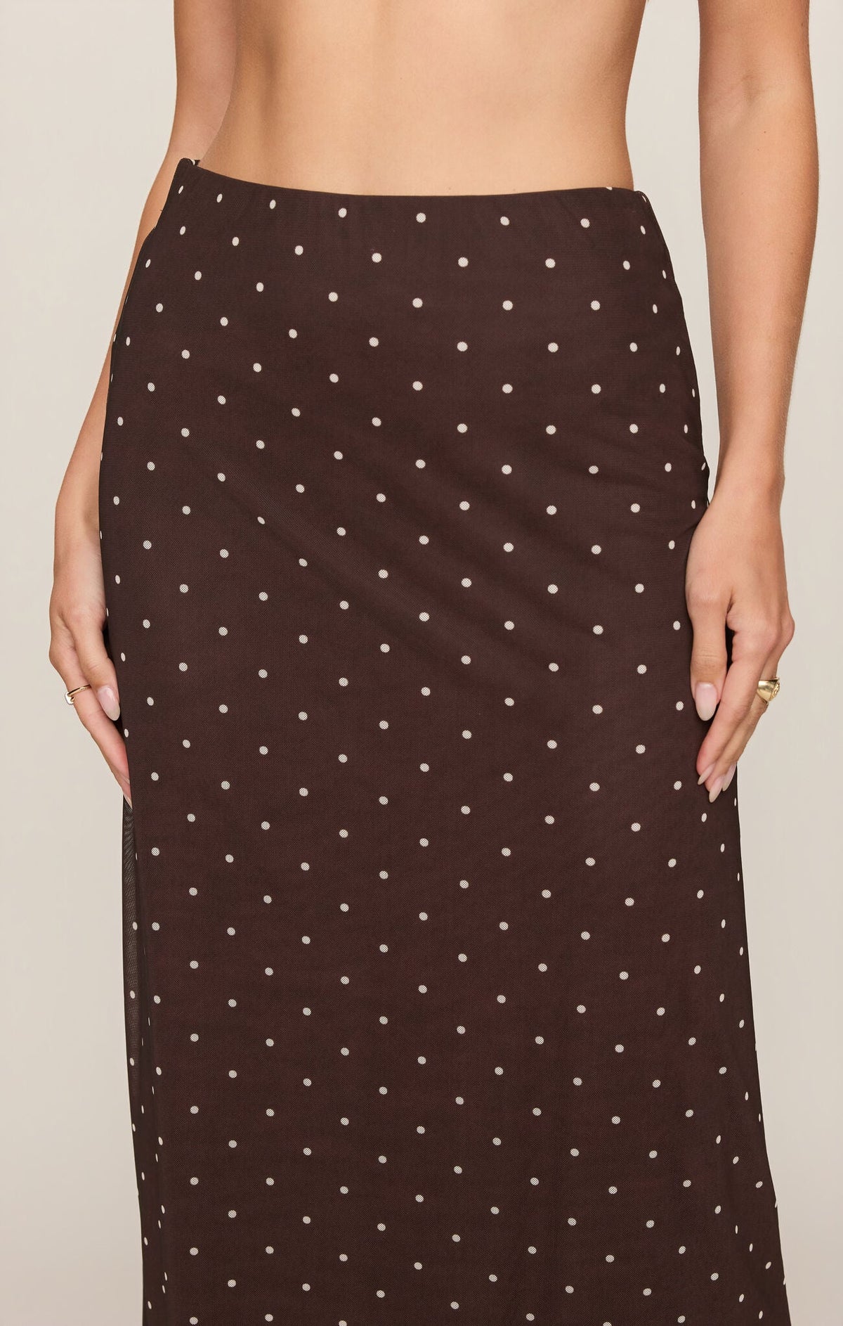 Z Supply | Eda Polka Dot Midi Skirt | Sweetest Stitch Boutique RVA