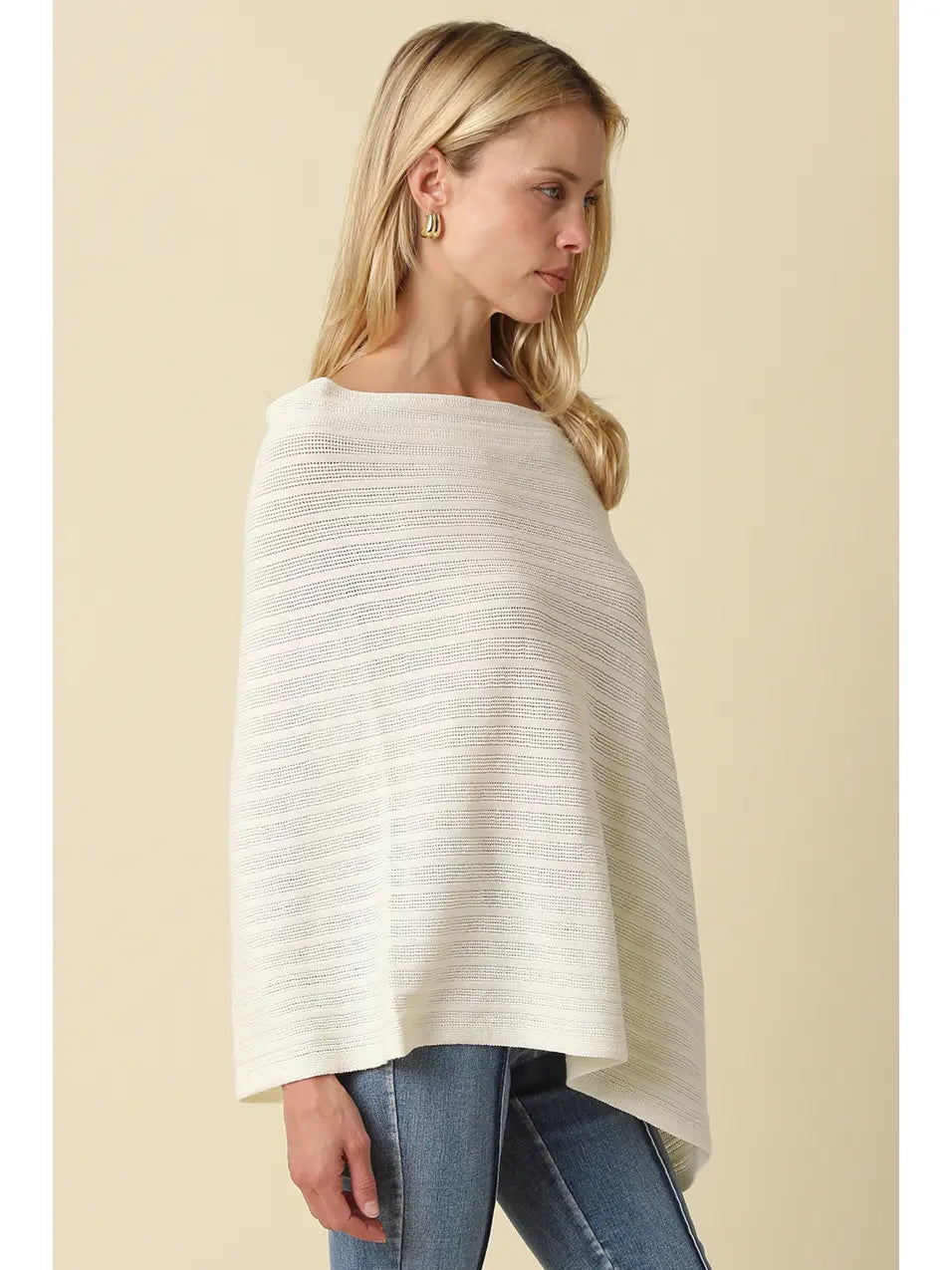 Olivaceous | Lilia Knit Poncho | Sweetest Stitch Boutique Richmond VA