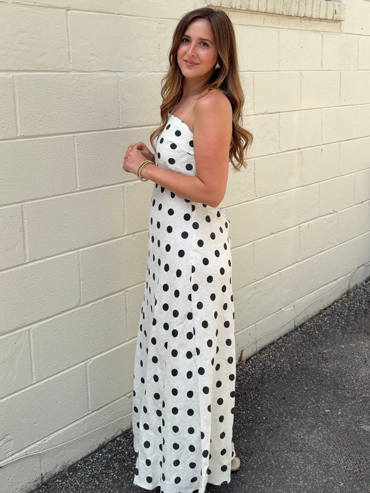 Olivaceous | Camila Polka Dot Midi Dress | Sweetest Stitch Boutique
