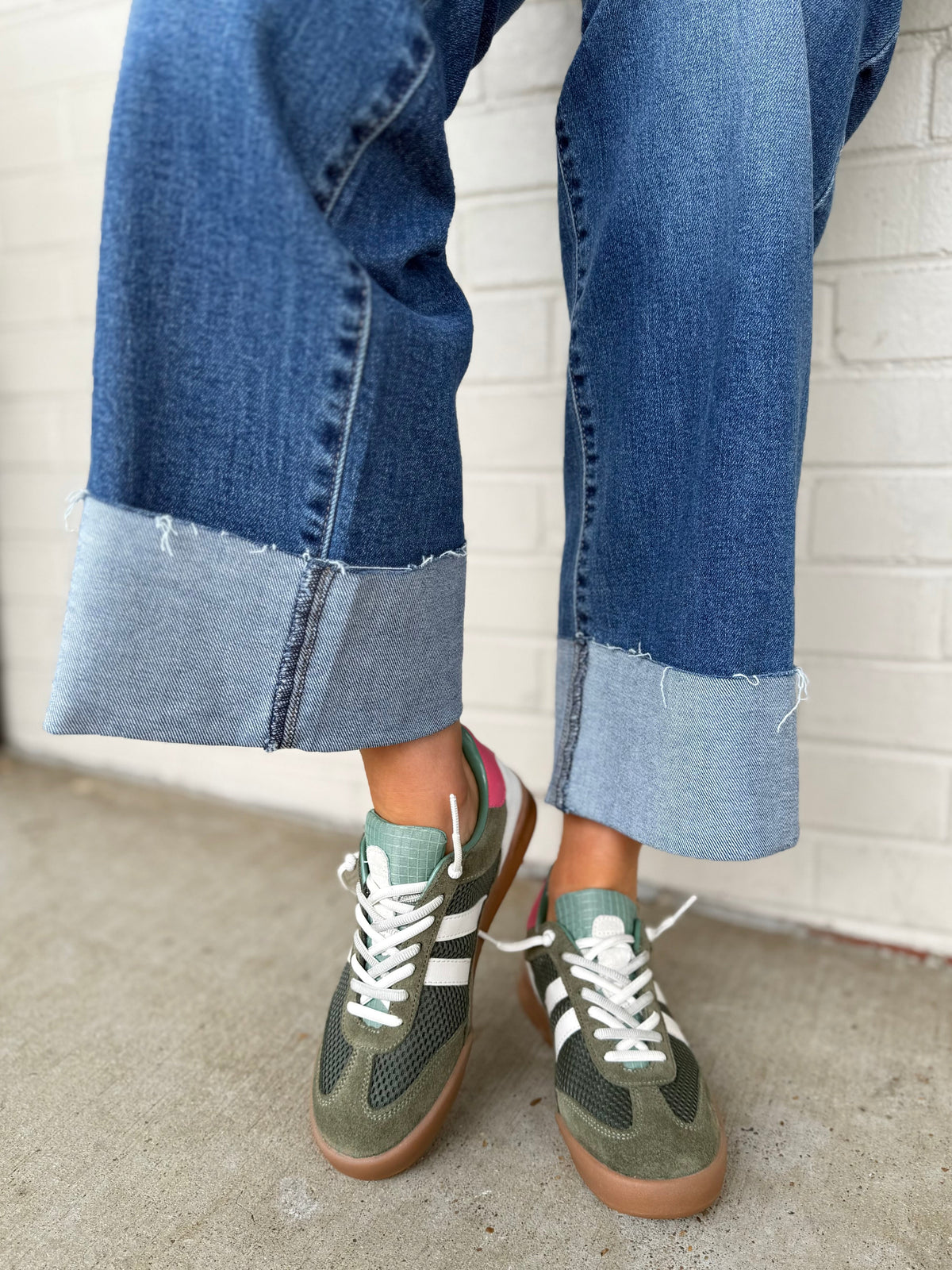 Steve Madden | Verdict Sneakers Green | Sweetest Stitch Boutique