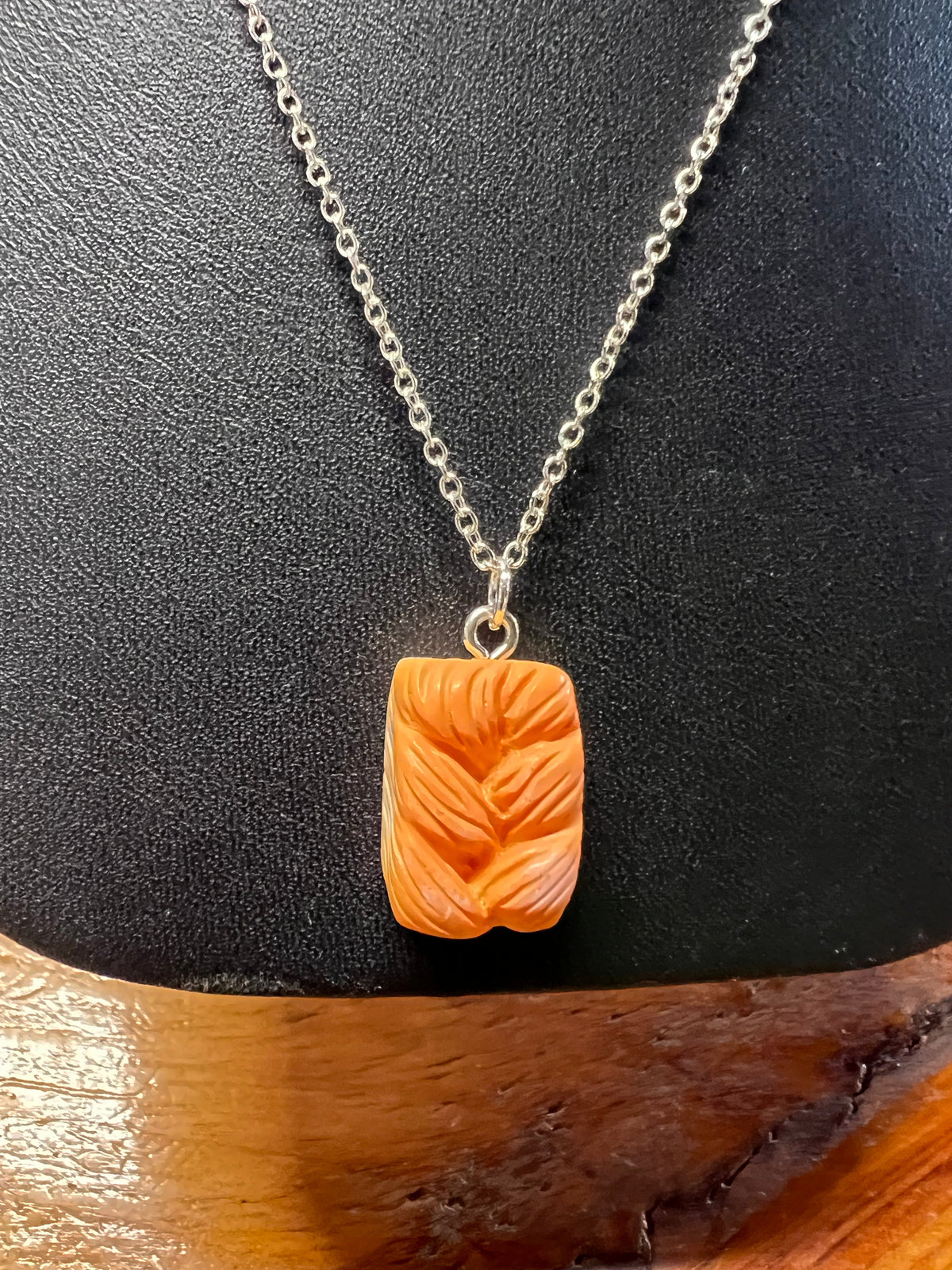 Bread Necklace .925 Sterling Silver chain - Athena's Fashion Boutique