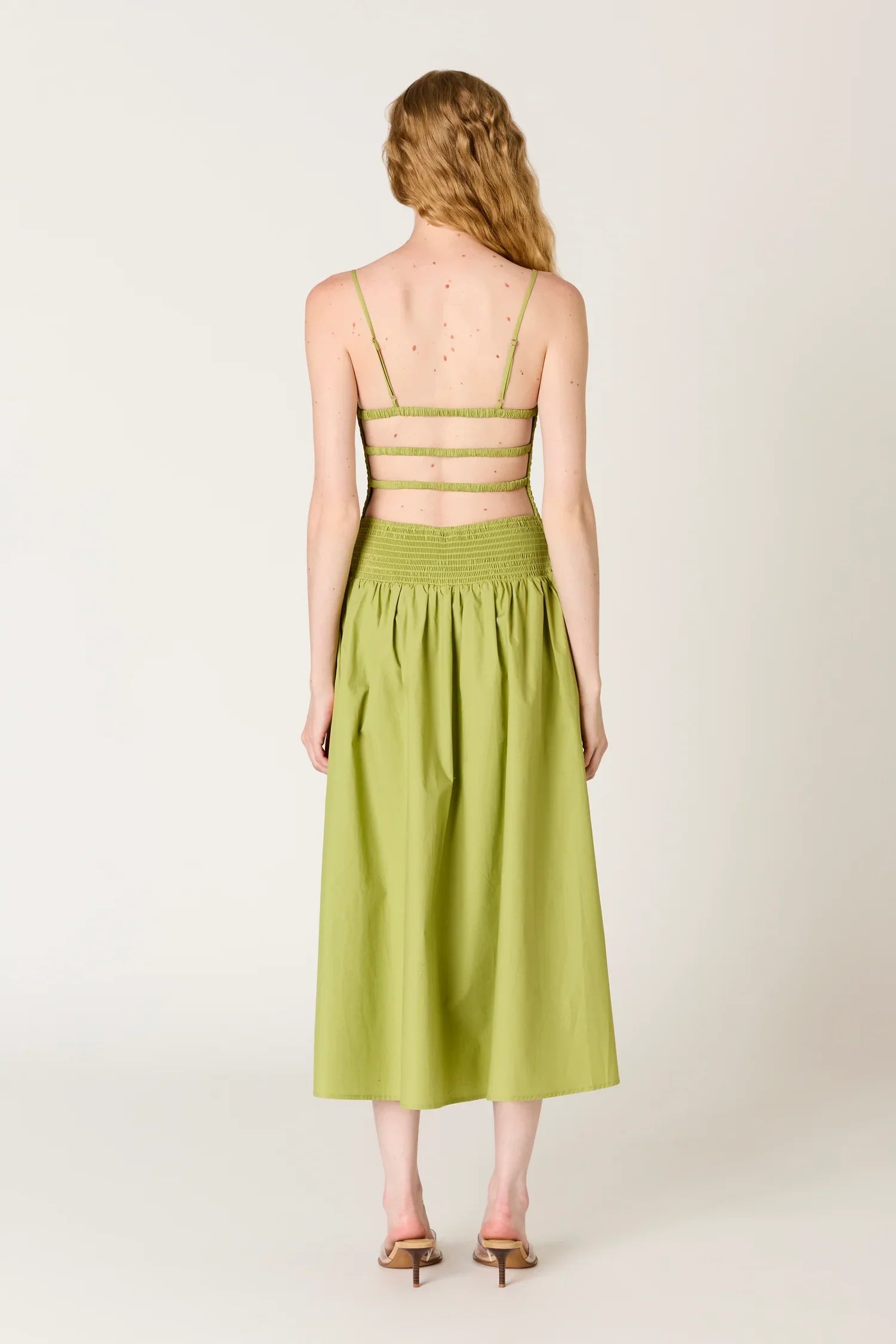Nia the Brand | Chandler Smocked Bodice Midi Dress | Sweetest Stitch