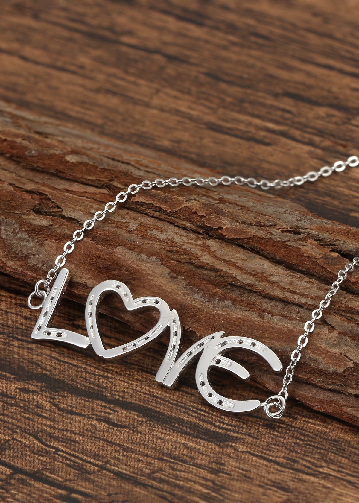 Saints and Saviors Love In Horseshoes Silver Necklace