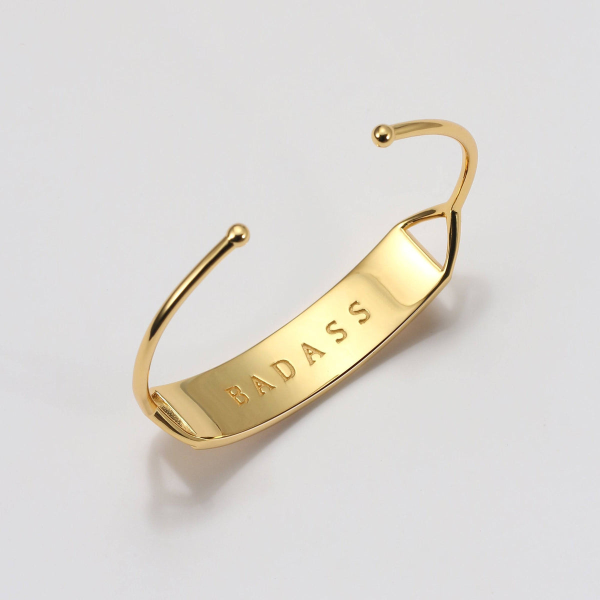 Touchstone Badass Cuff Gold "Badass" engraved on reverse