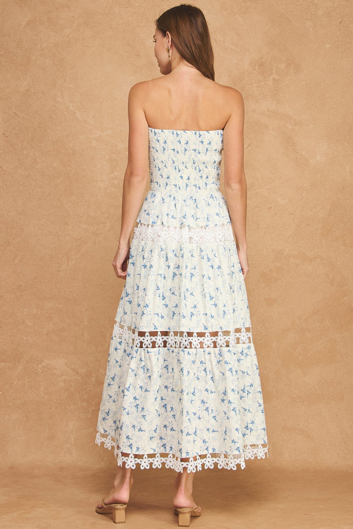 Strut & Bolt | Gloria Floral Strapless Midi Dress | Sweetest Stitch RVA