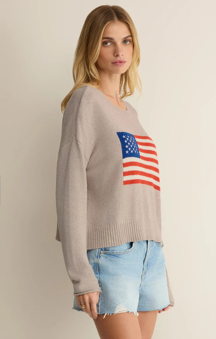 Z Supply | Sienna Patriot Sweater | Sweetest Stitch Boutique Richmond