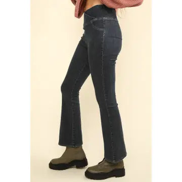 Black Washed Denim Stretchy Active Leggings Jeans