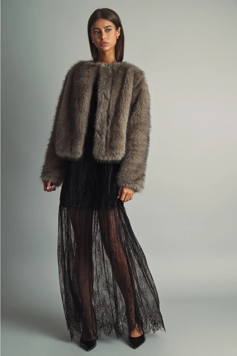 Miou Muse | Lottie Faux Fur Jacket | Sweetest Stitch Boutique Richmond