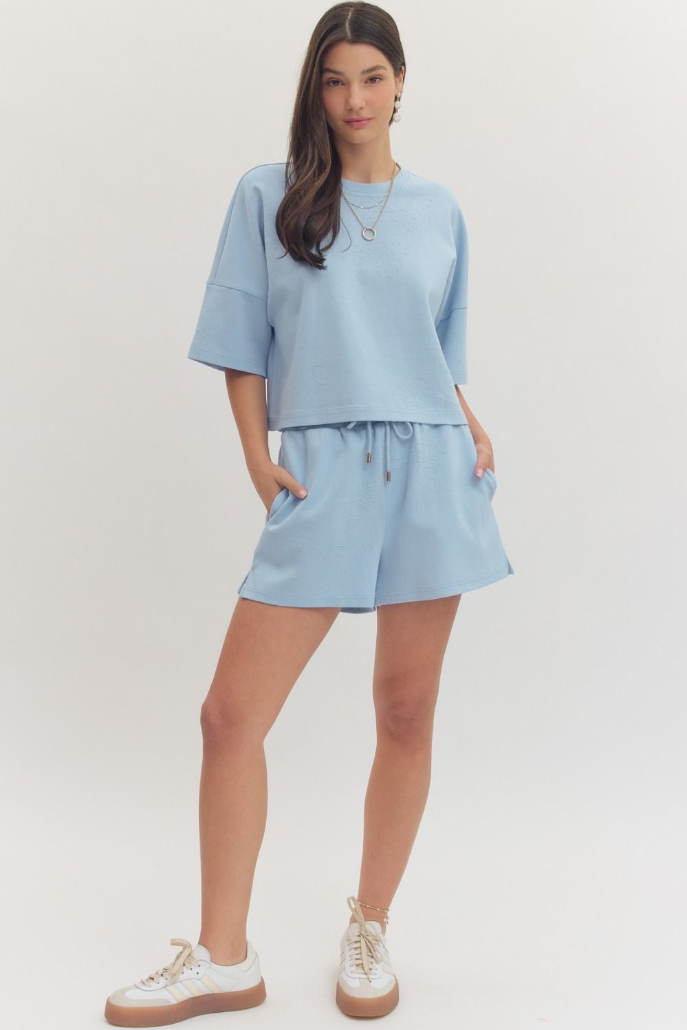 Entro | Johnna Embroidered Shorts | Sweetest Stitch Boutique RVA