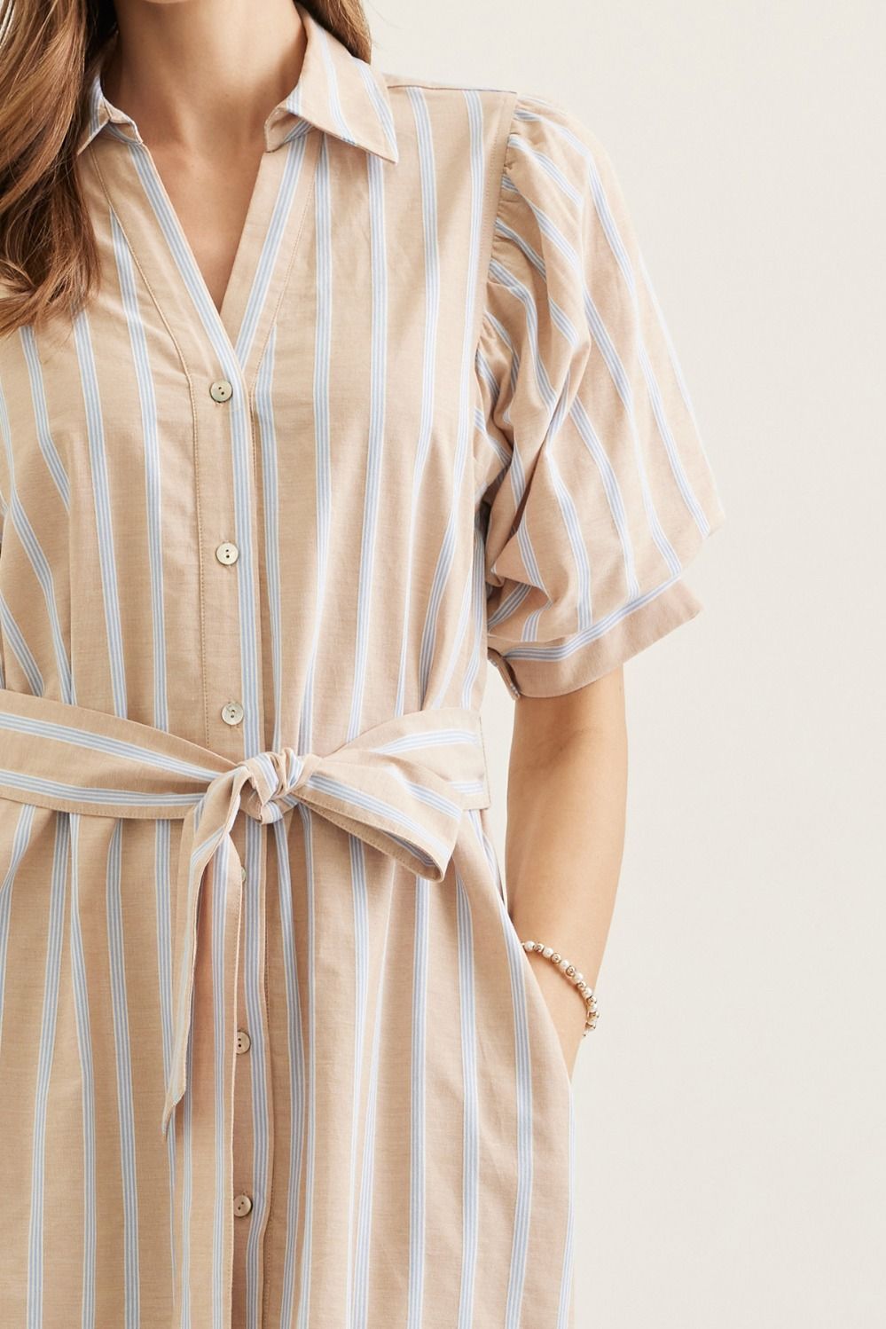 Entro | Bea Striped Midi Dress | Sweetest Stitch Boutique Richmond VA