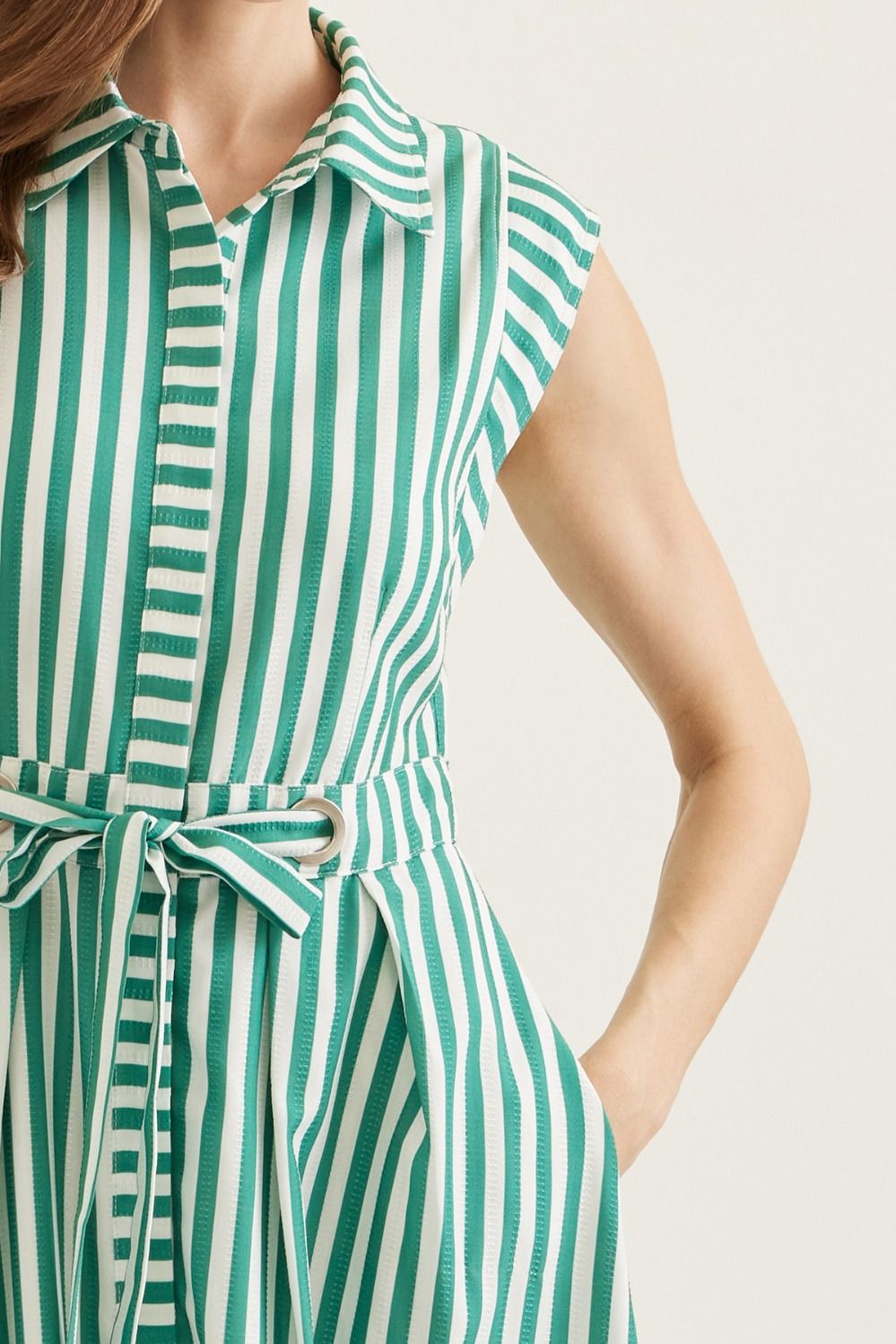 Entro | Tristen Striped Midi Dress | Sweetest Stitch Boutique Richmond