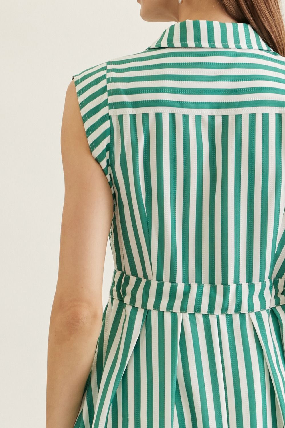 Entro | Tristen Striped Midi Dress | Sweetest Stitch Boutique Richmond