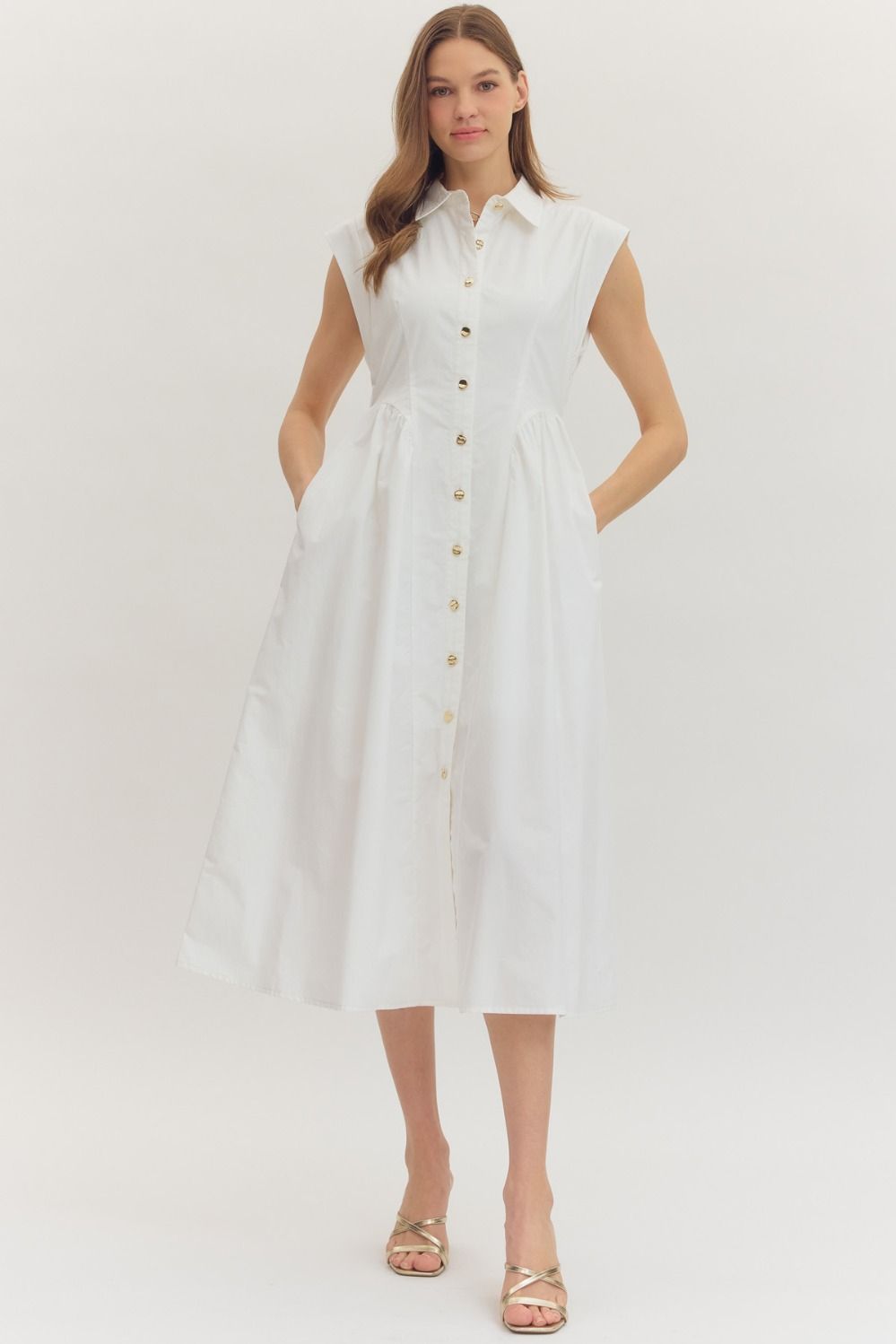 Entro | Whitney Midi Dress | Sweetest Stitch Boutique Richmond VA