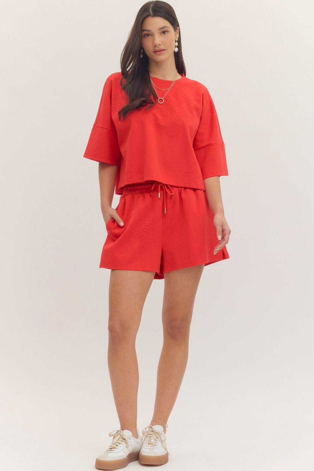 Entro | Johnna Embroidered Top | Sweetest Stitch Boutique Richmond