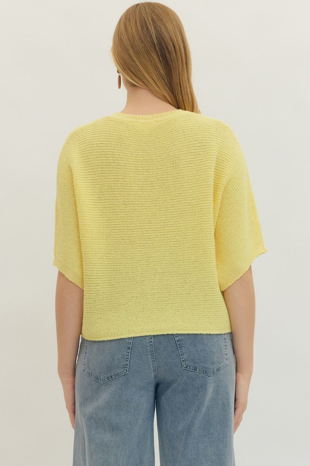 Entro | Skylar Knit Top - Yellow | Sweetest Stitch Boutique Richmond