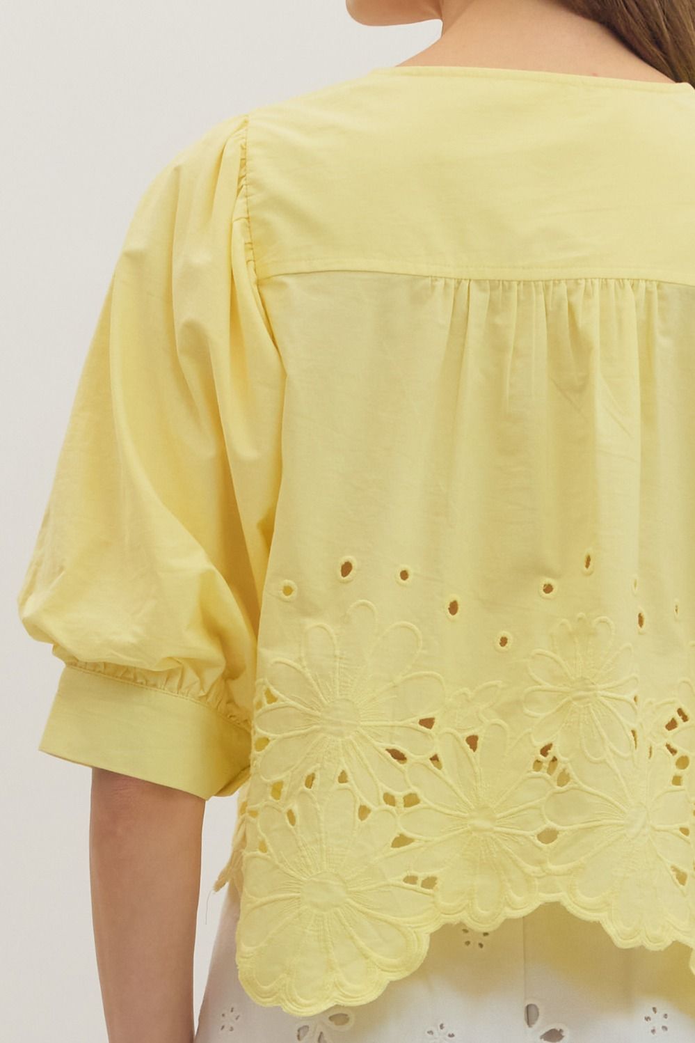 Entro | Starr Short Sleeve Eyelet Top | Sweetest Stitch Boutique RVA