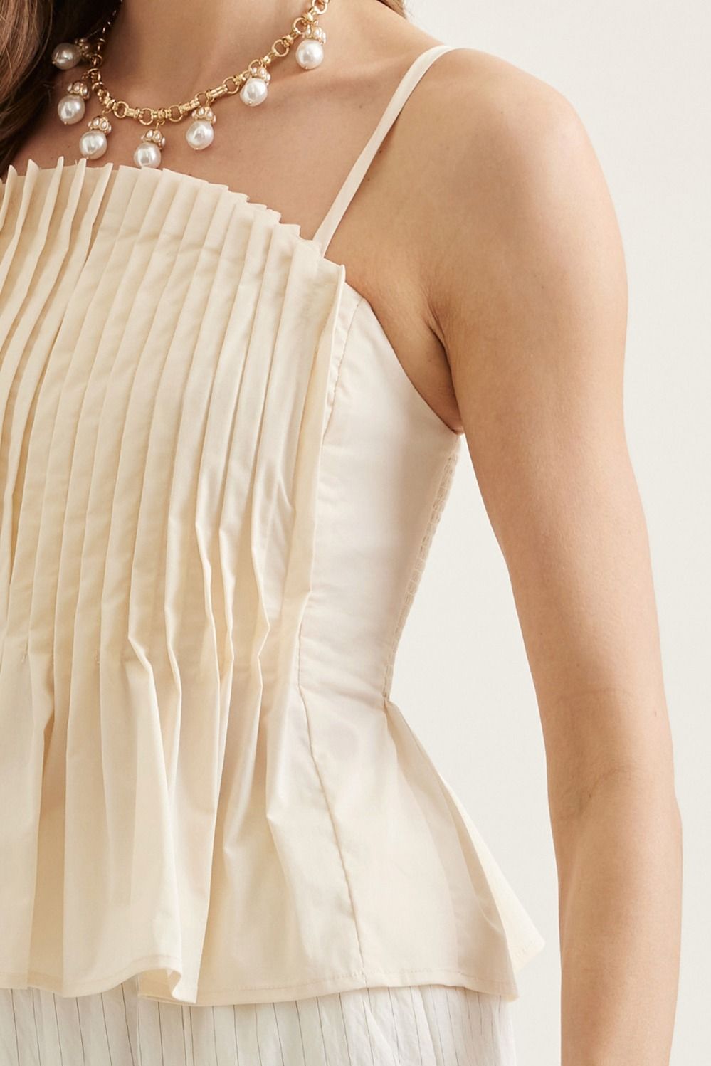 Entro | Dani Pleated Sleeveless Top | Sweetest Stitch Boutique RVA
