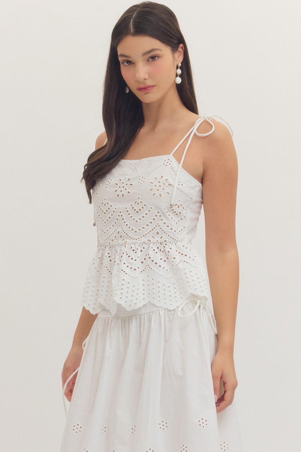 Entro | Lulu Tie Strap Top | Sweetest Stitch Boutique Richmond VA