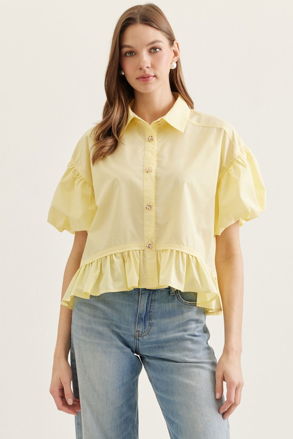 Entro | Bella Ruffle Hem Top | Sweetest Stitch Boutique Richmond VA