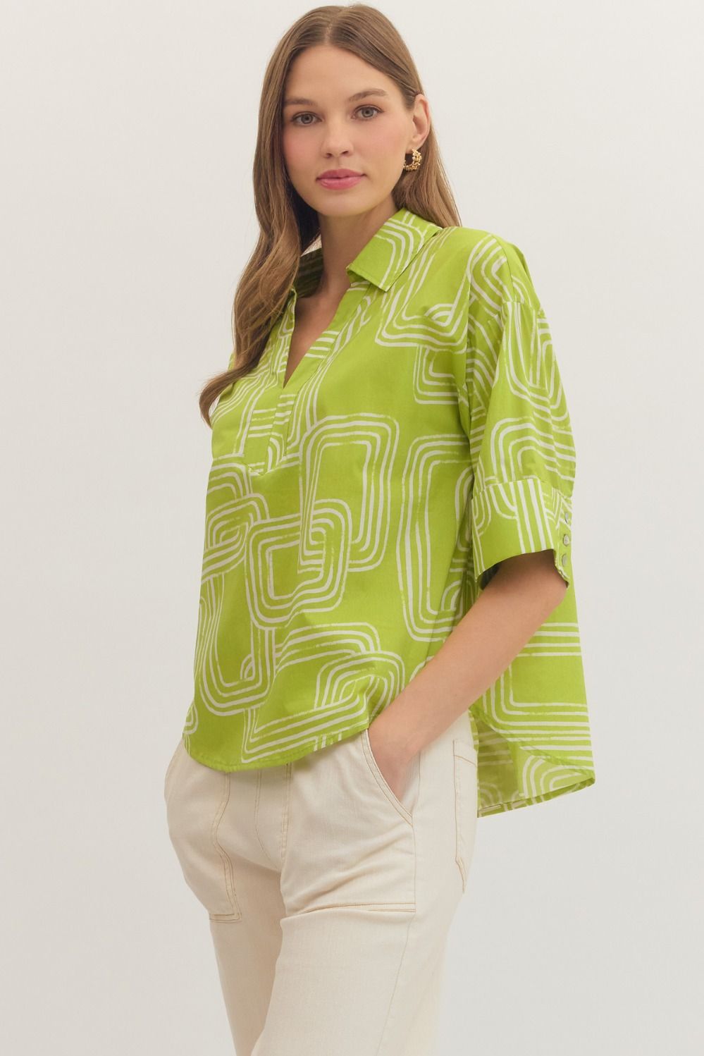 Entro | Sloane V-Neck Top | Sweetest Stitch Boutique Richmond VA
