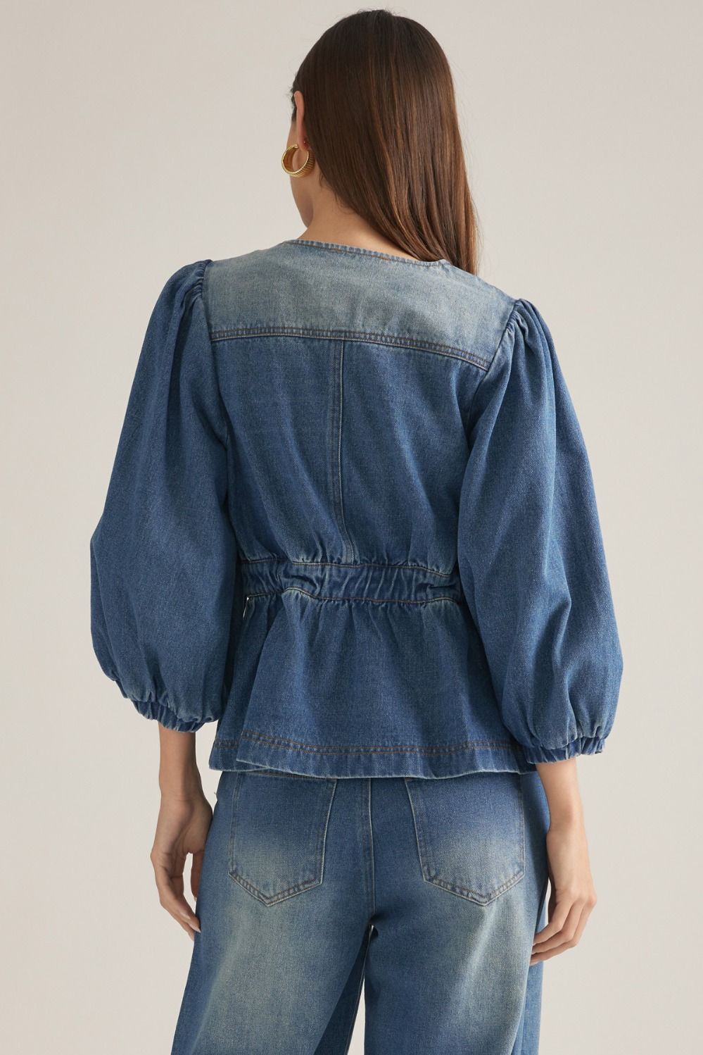 Entro | Alexis Denim Top | Sweetest Stitch Best Boutique Richmond VA