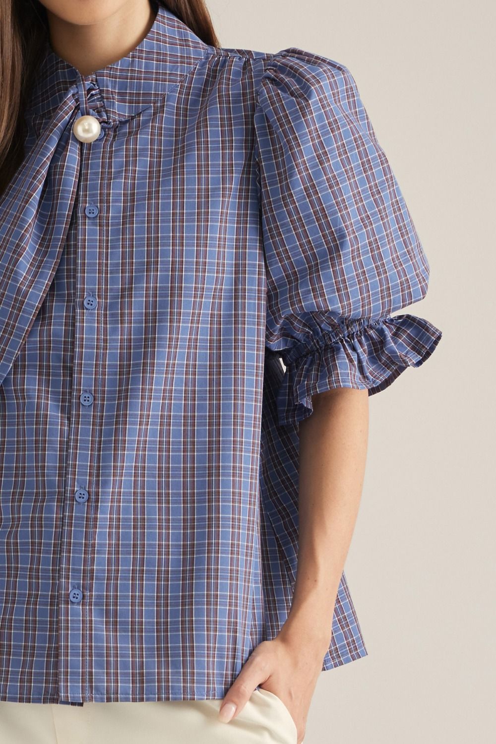 Entro | Gabby Plaid Top | Sweetest Stitch Boutique Richmond VA