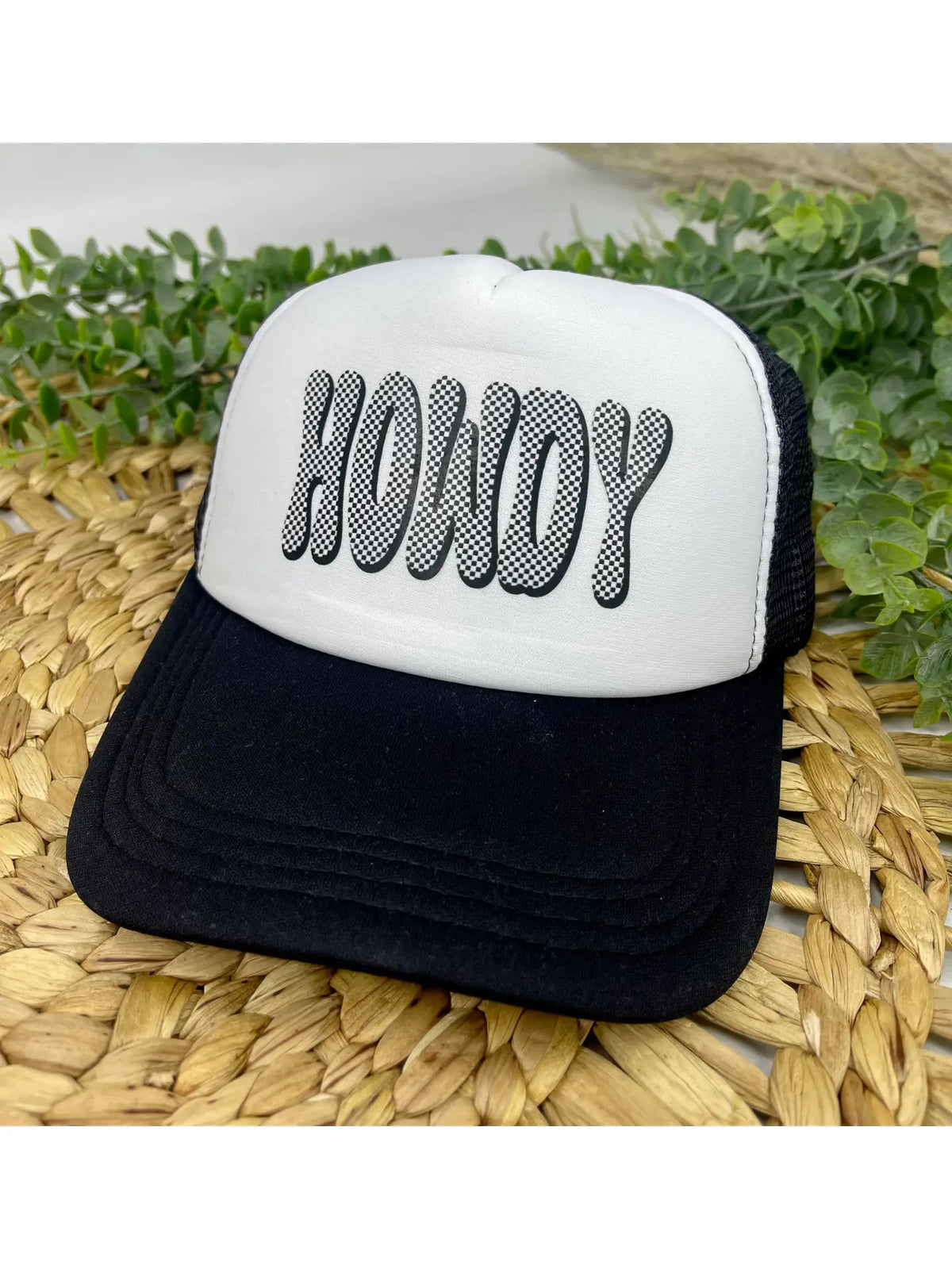 Howdy Black Trucker Hat - Athena's Fashion Boutique