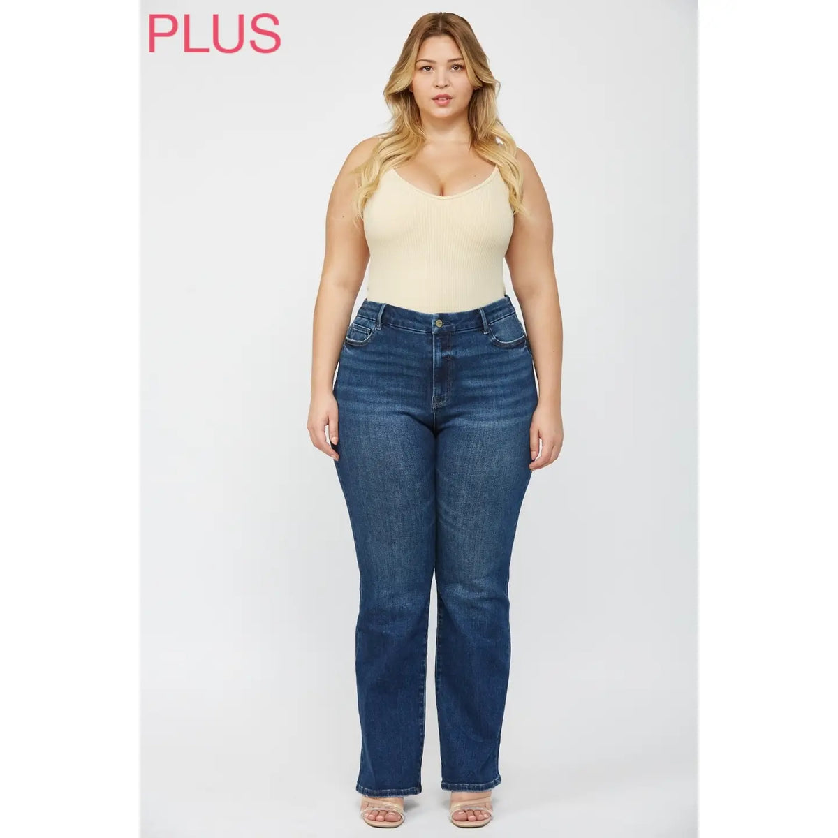 Mica Denim High Rise Boot Cut Denim Jeans - Athena's Fashion Boutique