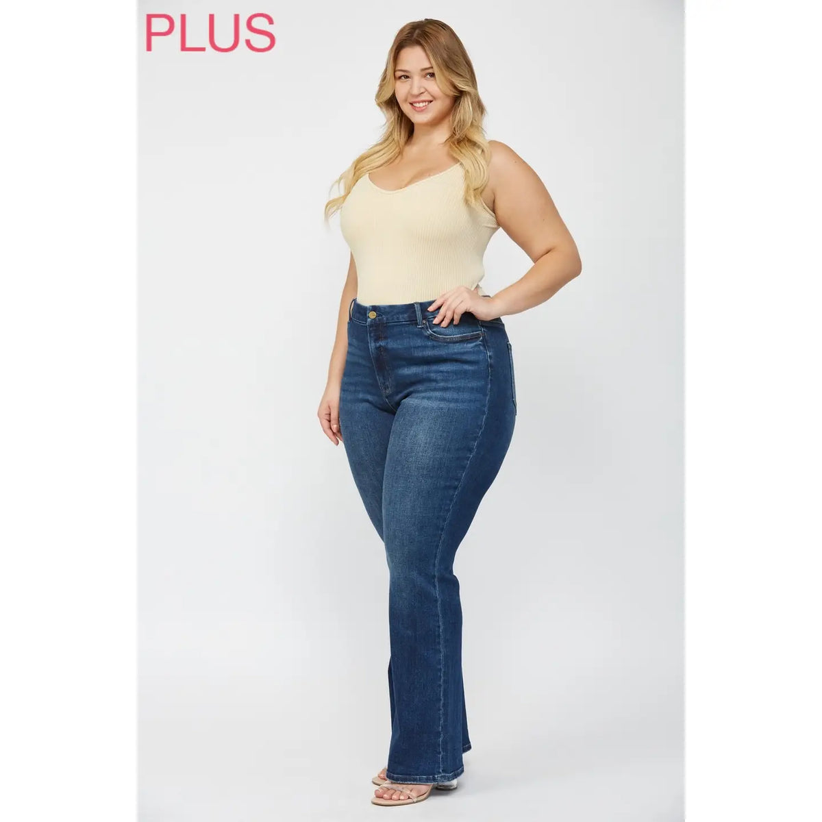 Mica Denim High Rise Boot Cut Denim Jeans - Athena's Fashion Boutique