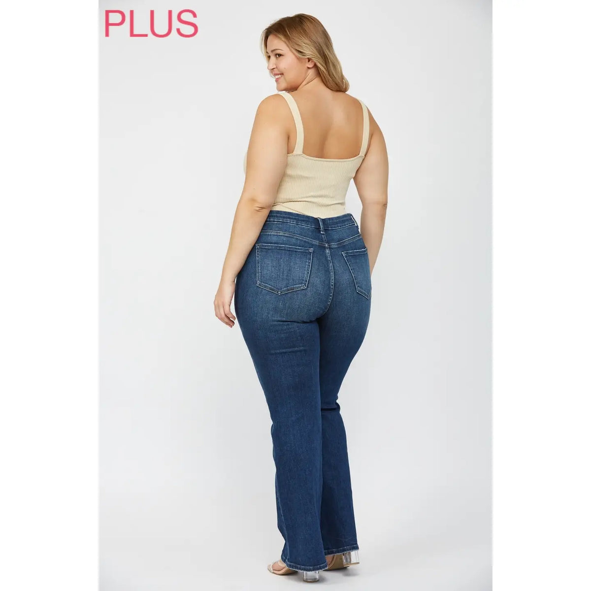 Mica Denim High Rise Boot Cut Denim Jeans - Athena's Fashion Boutique