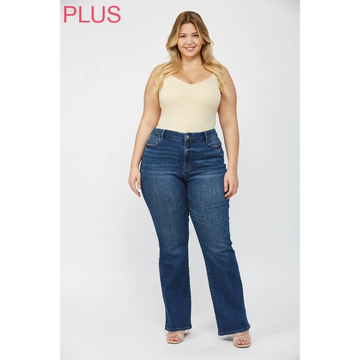 Mica Denim High Rise Boot Cut Denim Jeans - Athena's Fashion Boutique
