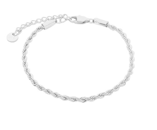 Bracelet Rope Chain Silver