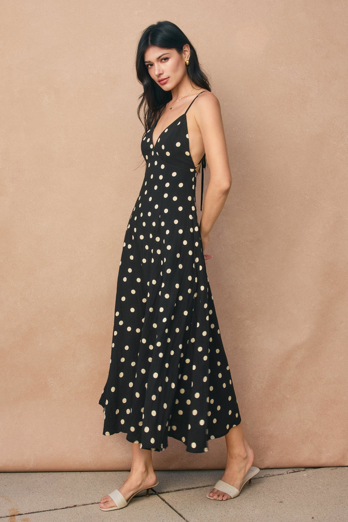 Dress Forum | Madelyn Polka Dot Midi Dress | Sweetest Stitch Boutique