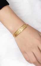 Touchstone Limitless Cuff Gold on model