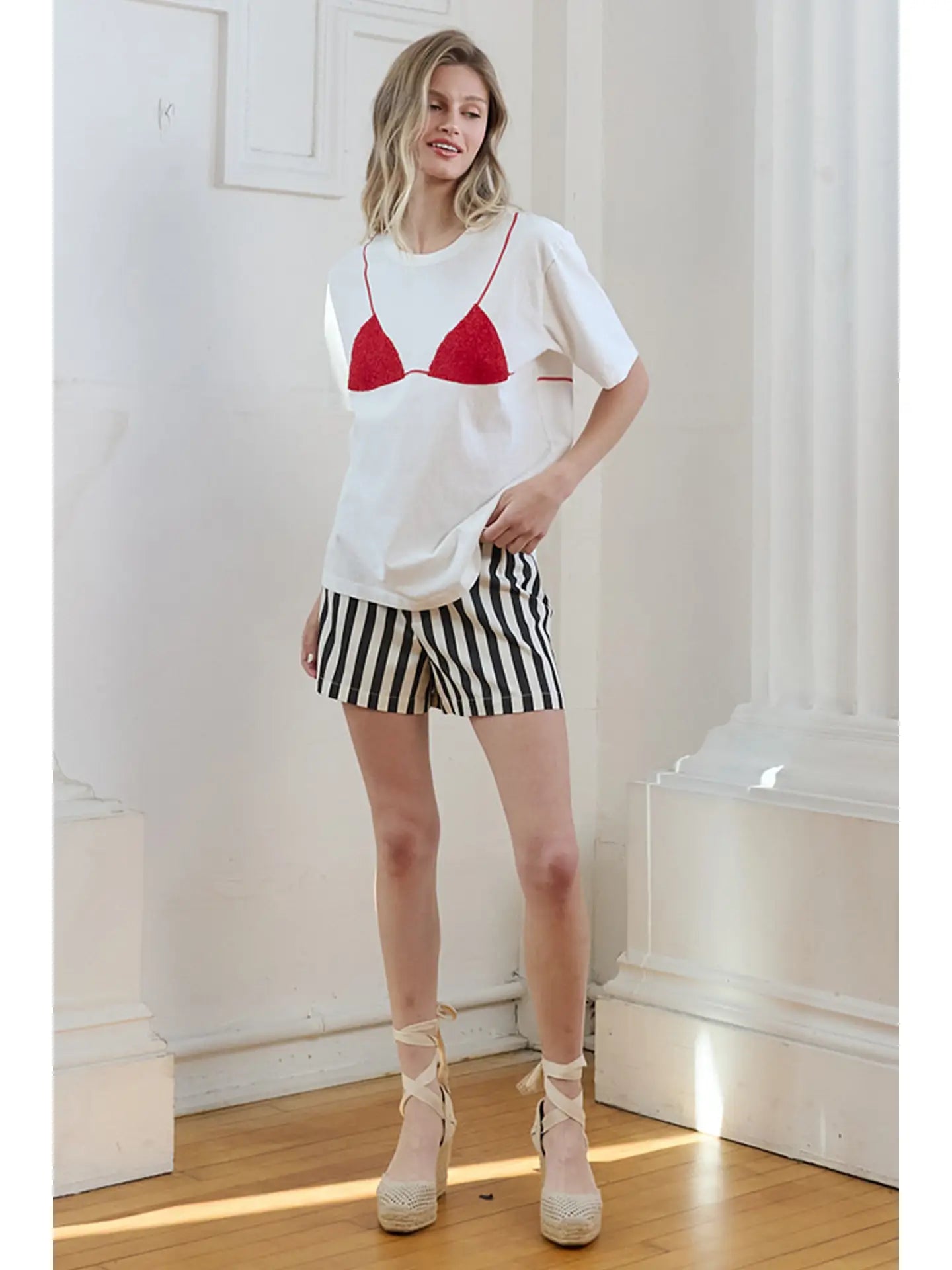 Raisonnel | Carla Sequin Bikini Graphic Tee | Sweetest Stitch Boutique