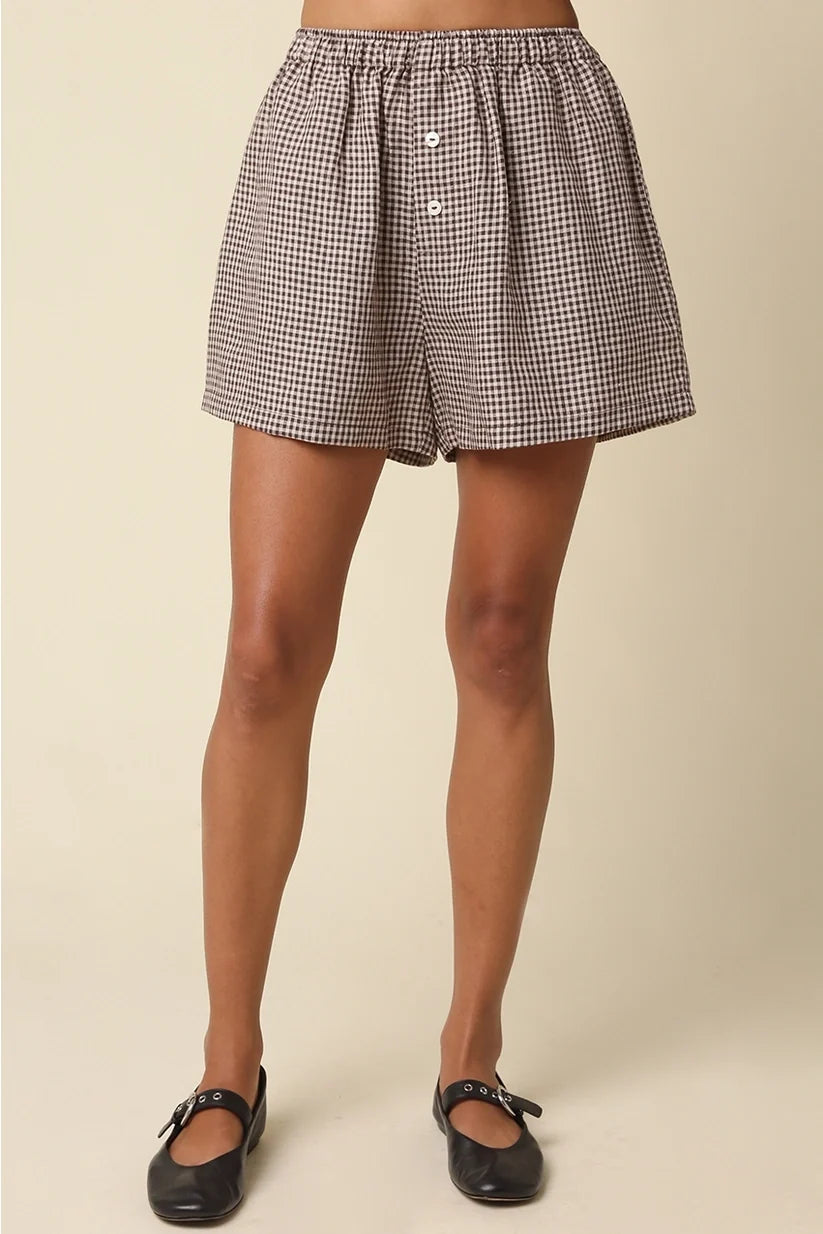 Olivaceous | Gabi Gingham Shorts | Sweetest Stitch Boutique RVA