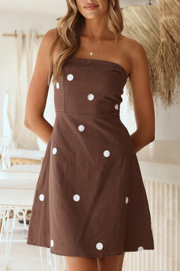 Sundayup | Hannah Polka Dot Mini Dress | Sweetest Stitch Boutique 