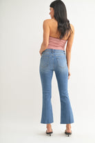 Just Black Denim | Charlotte Cropped Flare Jeans | Sweetest Stitch