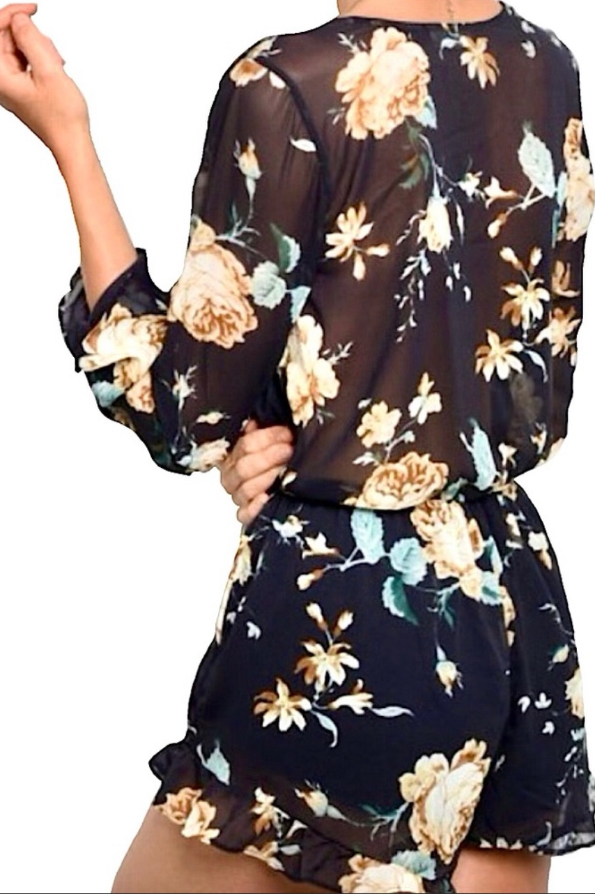 Navy Floral