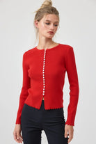 Raisonnel | Ashleigh Slim Fit Ribbed Cardigan | Sweetest Stitch Boutique