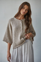 By Together | Rosie Button Front Sweater | Sweetest Stitch Botique RVA