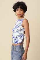 Olivaceous | Paige Floral Open Back Top | Sweetest Stitch Boutique